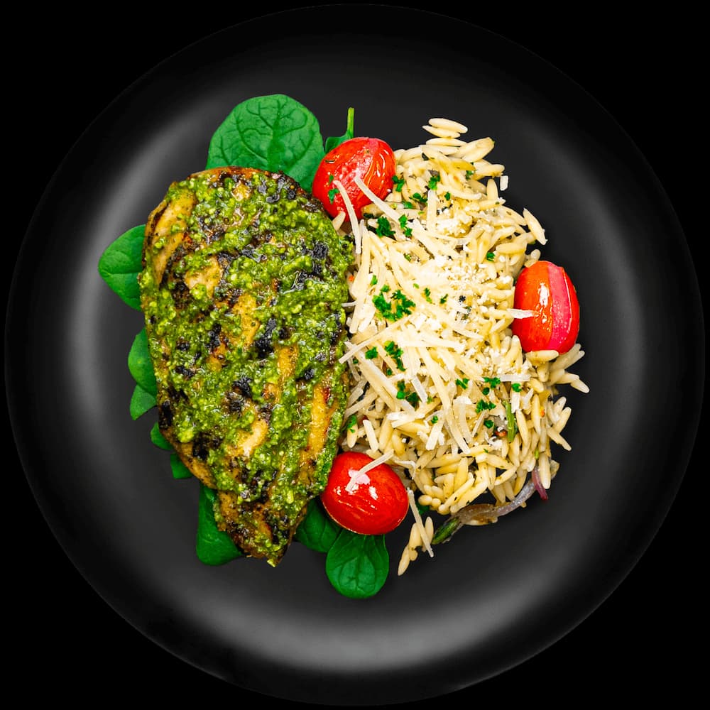 Basil Pesto Chicken & Orzo