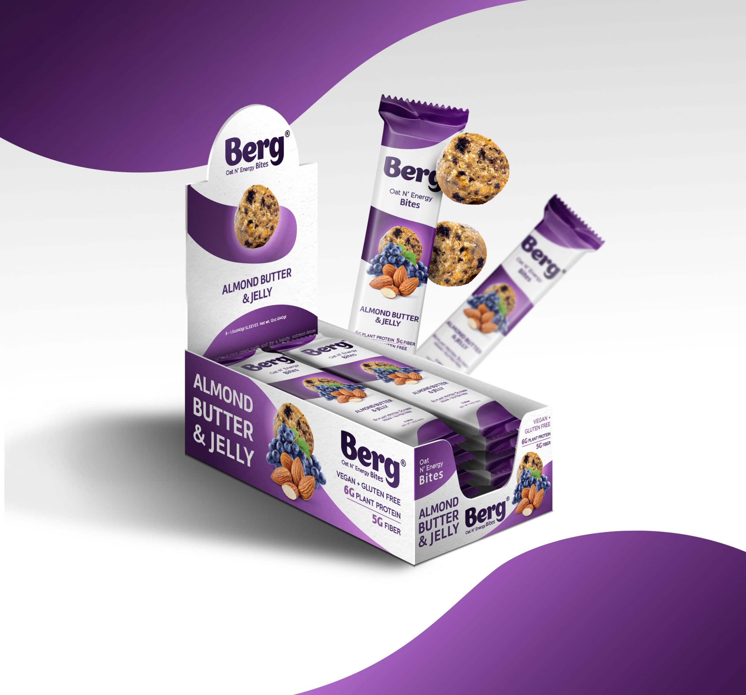 Berg Bites - Almond Butter and Jelly