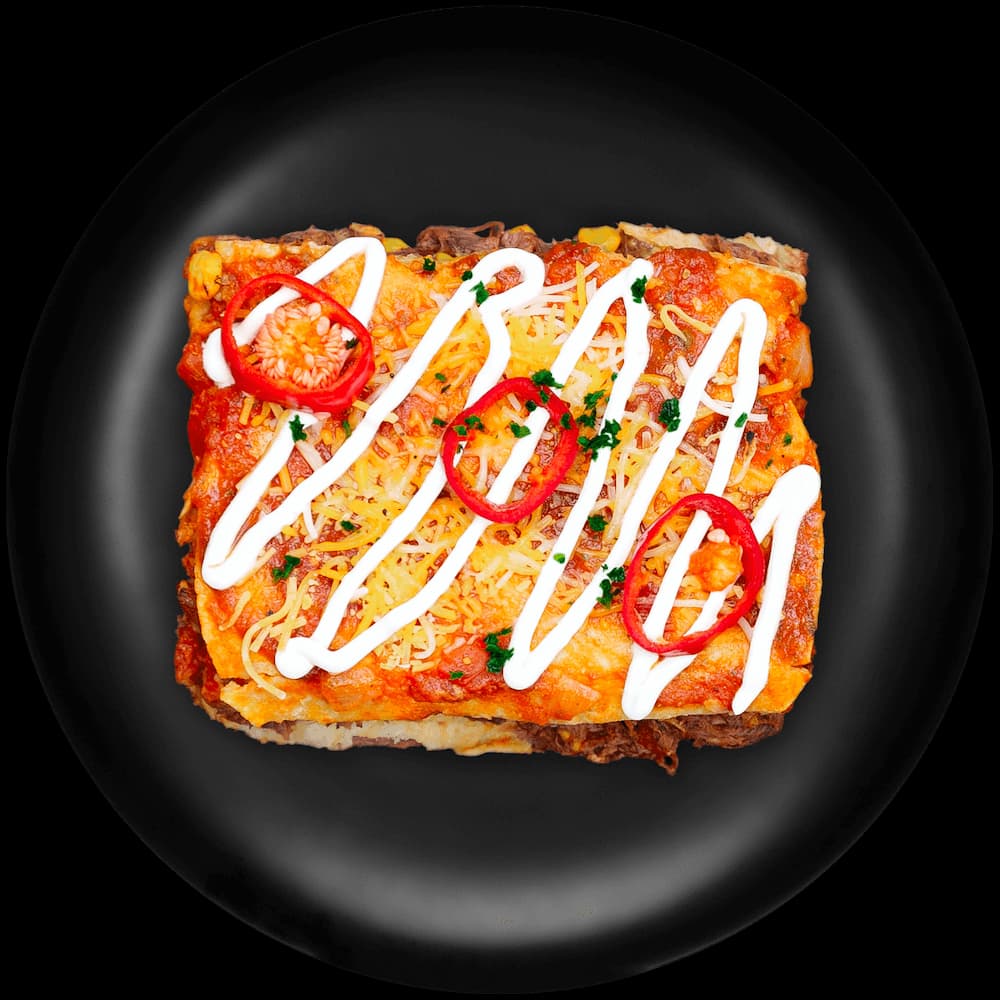 Shredded Beef Enchilada Casserole