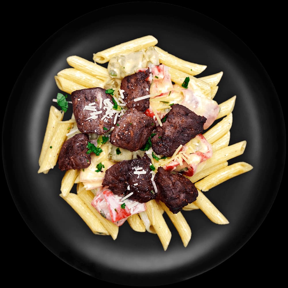 Tequila Lime Beef Tip Pasta