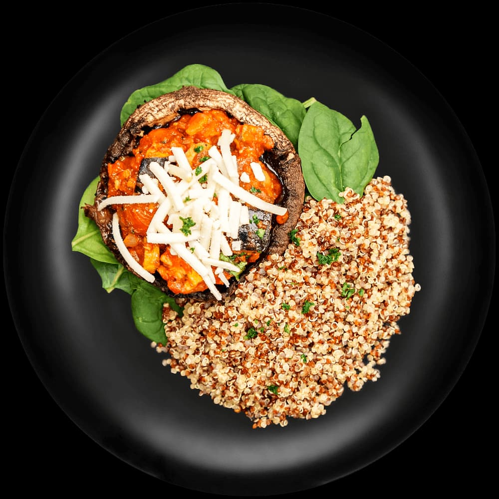 Vegan Stuffed Portabella