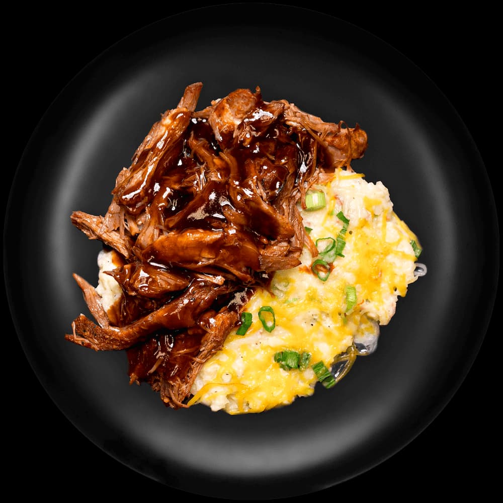 Pulled Pork BBQ w/ Cauliflower Mash