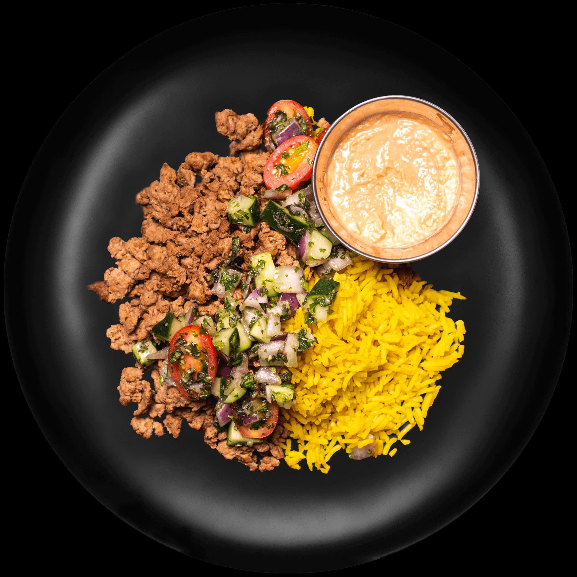 Ground Lamb w/ Saffron Rice