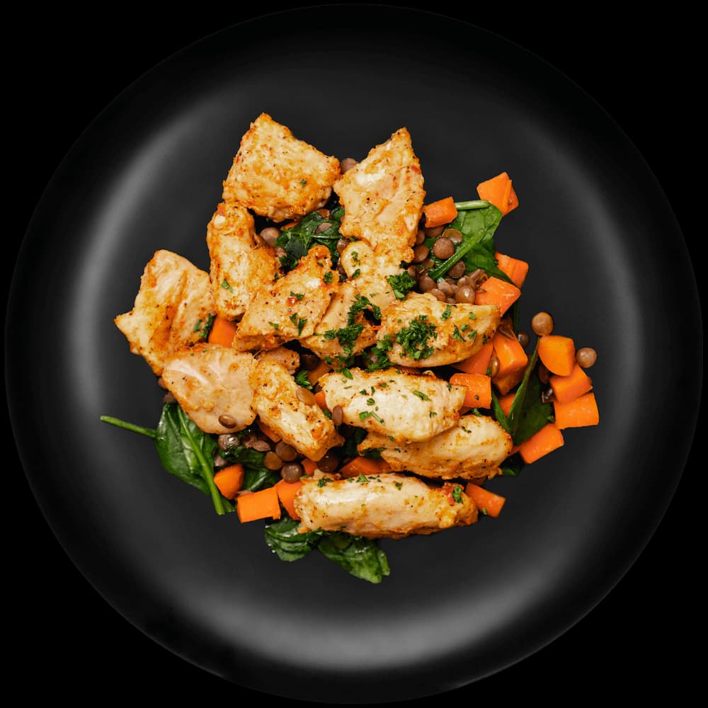 Aromatic Spiced Chicken & Lentil Medley
