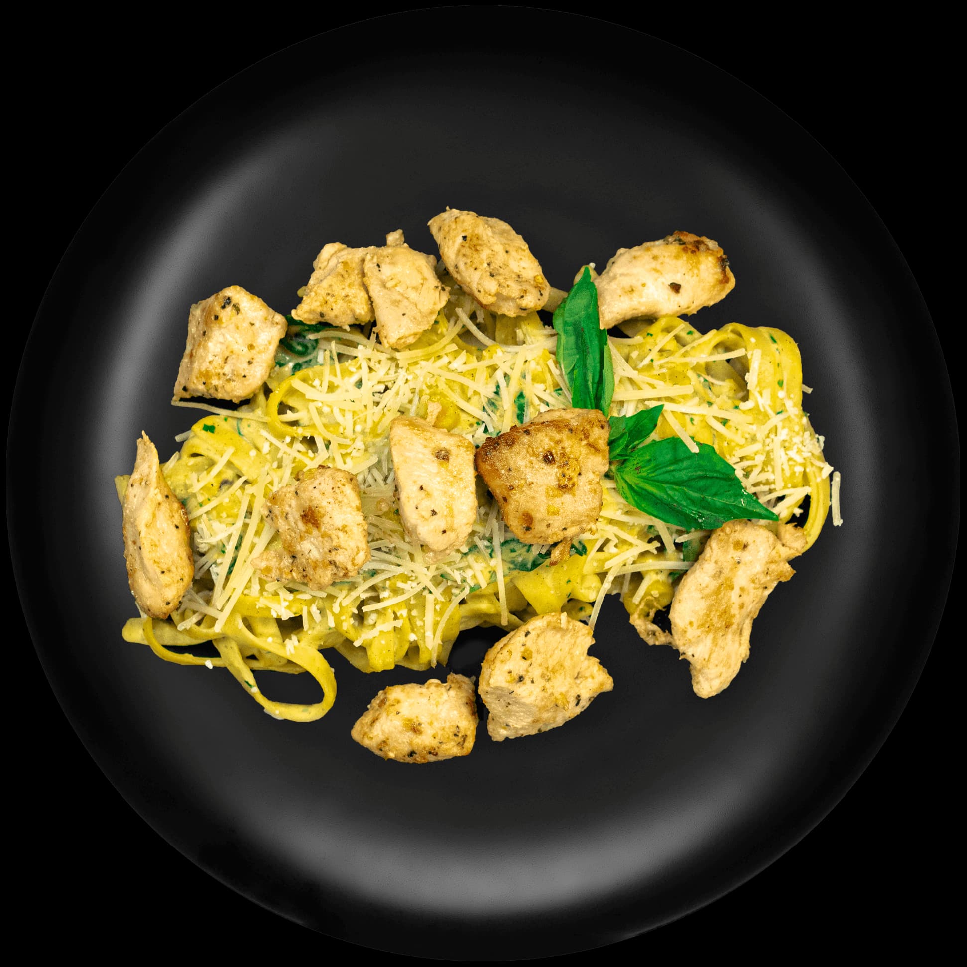 Golden Cream Corn Fettuccine w/ Chicken