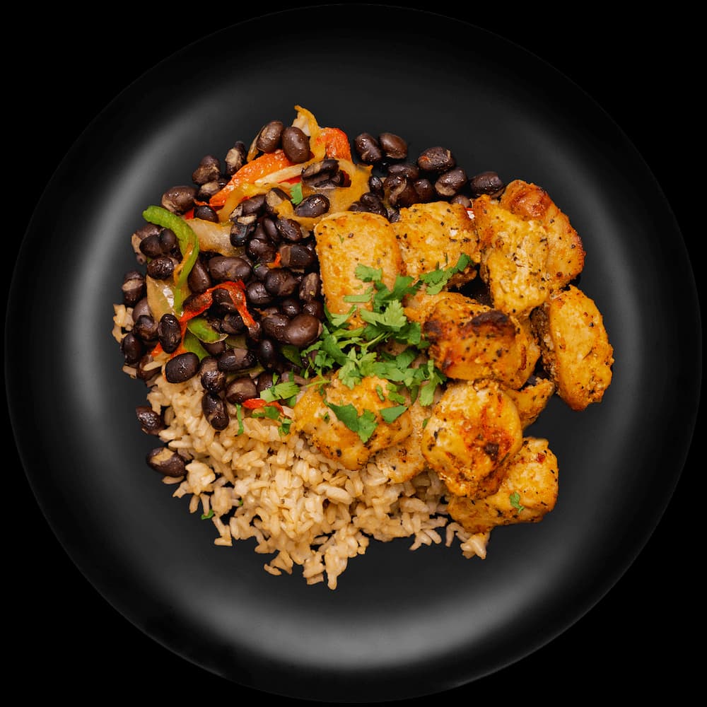 Chili-Lime Chicken w/ Brown Rice & Black Beans