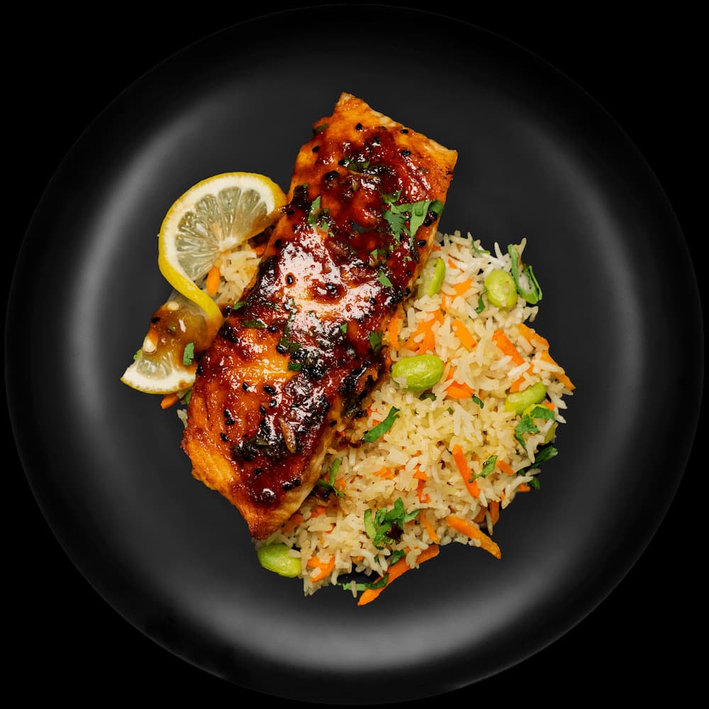 Asian Style Salmon w/ Basmati Rice