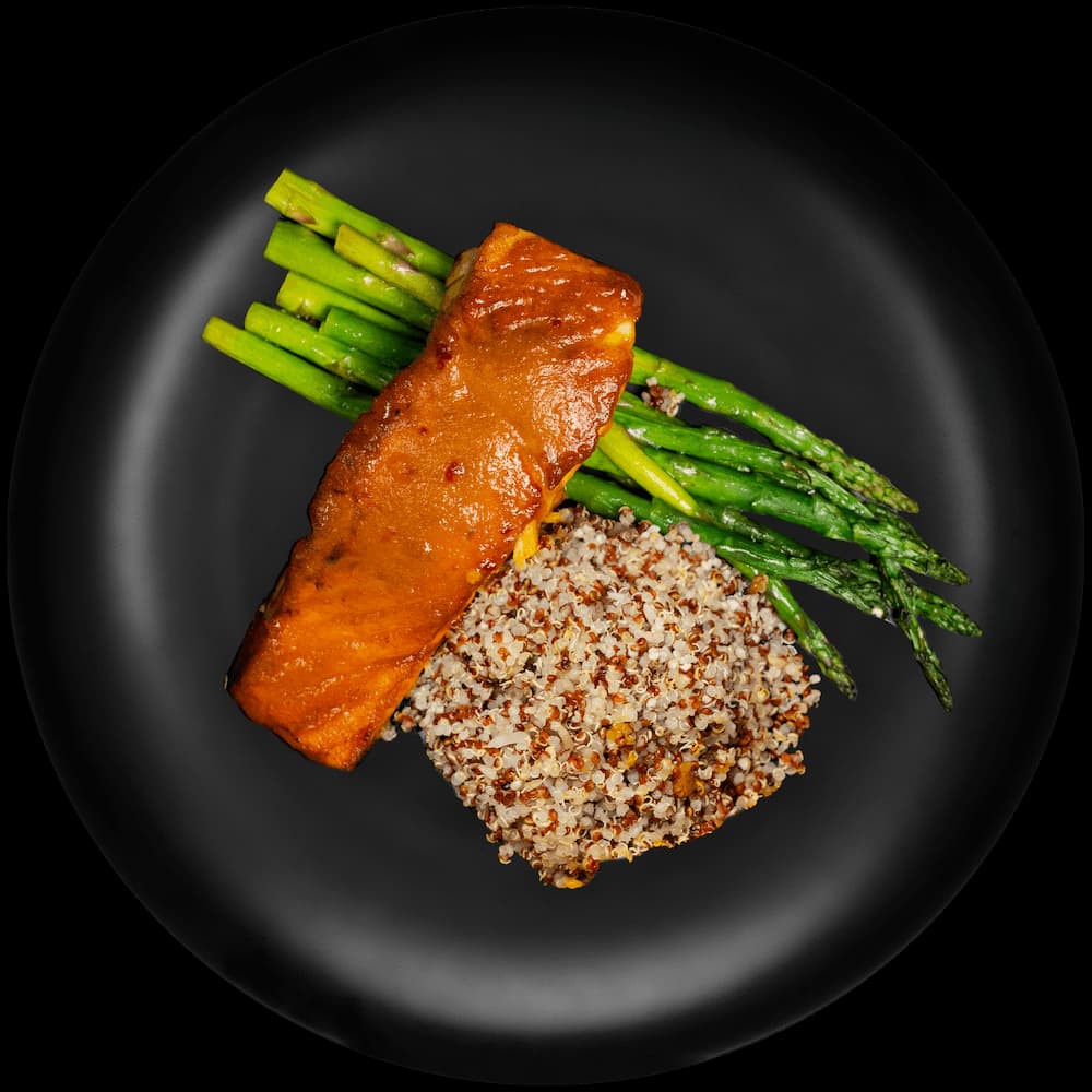 Coconut Curry Salmon w/ Quinoa & Asparagus