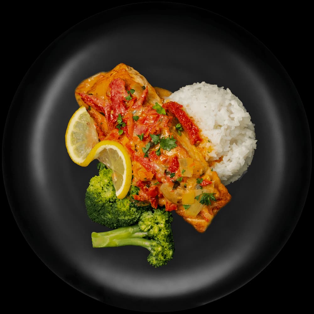 Creamy Sun-Dried Tomato & Artichoke Salmon