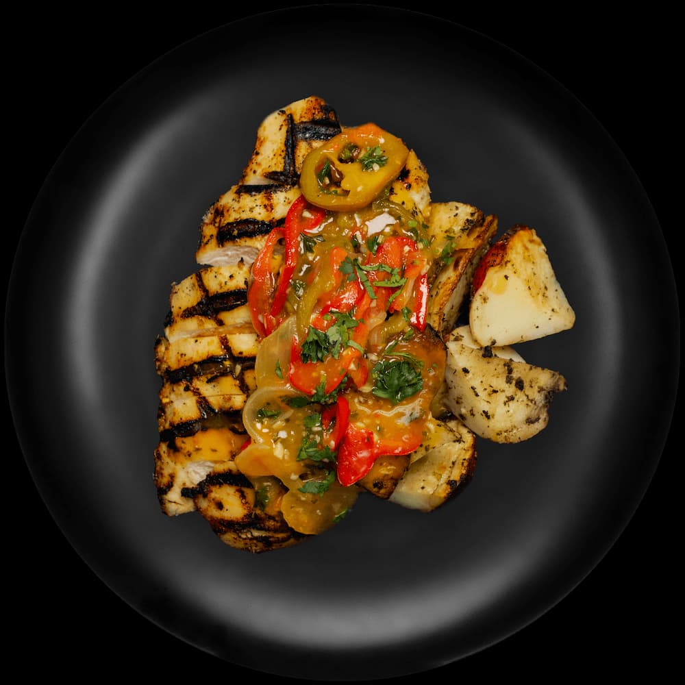 Rustic Italian Chicken & Peppers w/ Red Potatoes