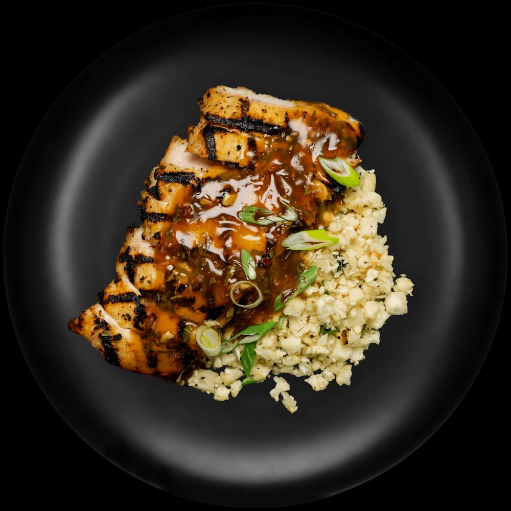 Honey Garlic Chicken w/ Cauliflower Rice